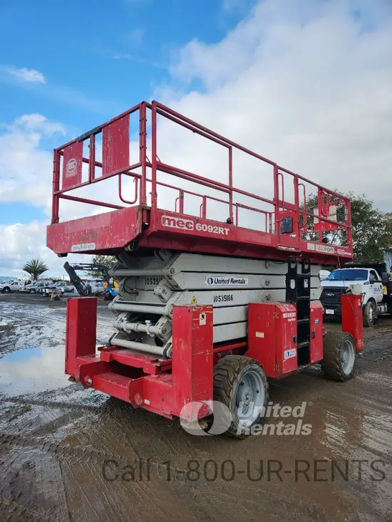 2016 MEC 6092RT Rough Terrain Scissor Lift