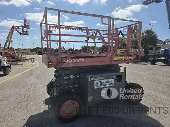 2017 Skyjack SJ6832RT Rough Terrain Scissor Lift
