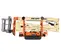 Beige and orange JLG Boom