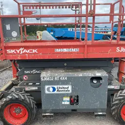 2018 Skyjack SJ6832RT Rough Terrain Scissor Lift
